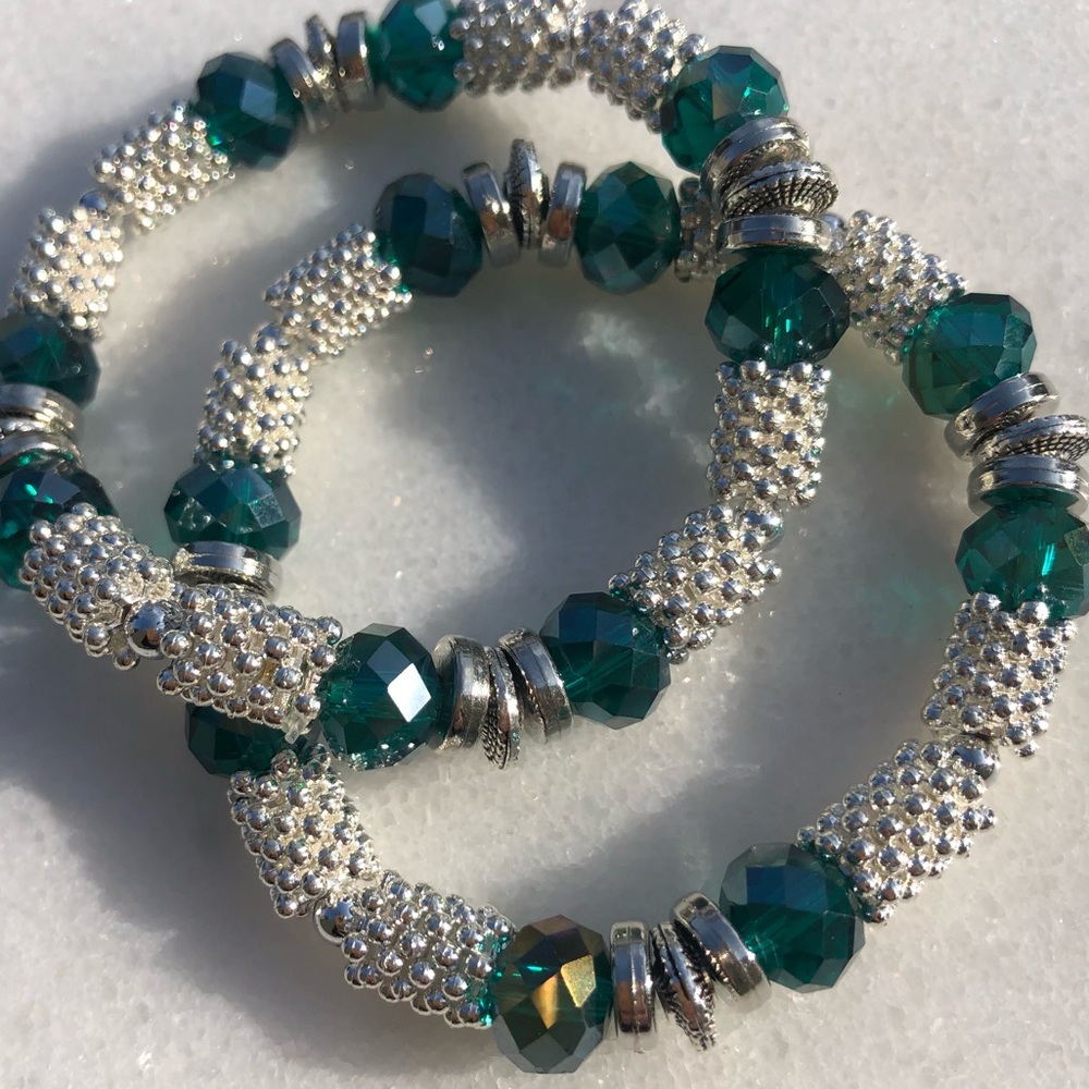 Beautiful Stretchy Statement Piece Bracelets With… - image 1